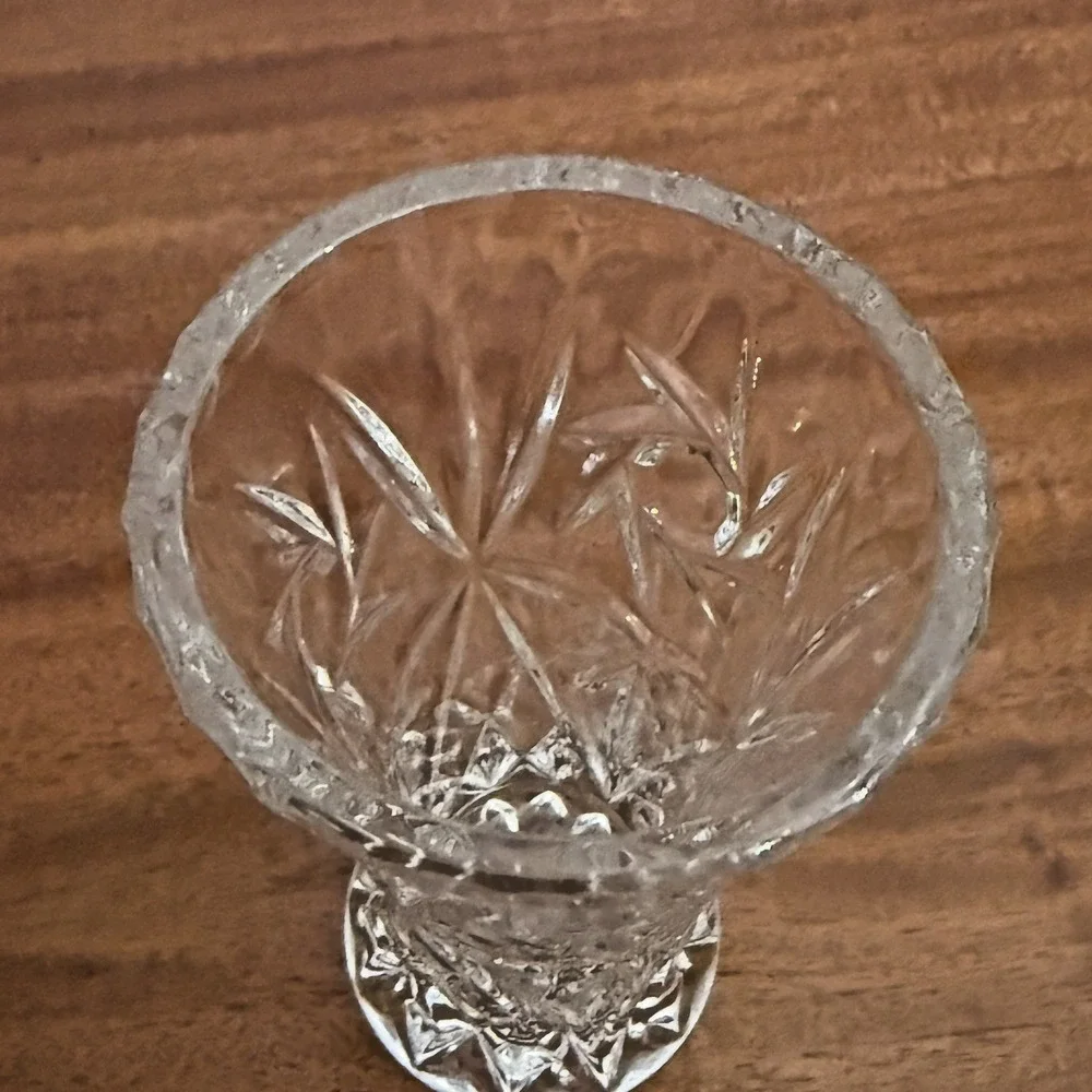 Vintage Lenox Fine‎ Crystal Dandelion Vase Star Bud Vase 4 Inches Tall